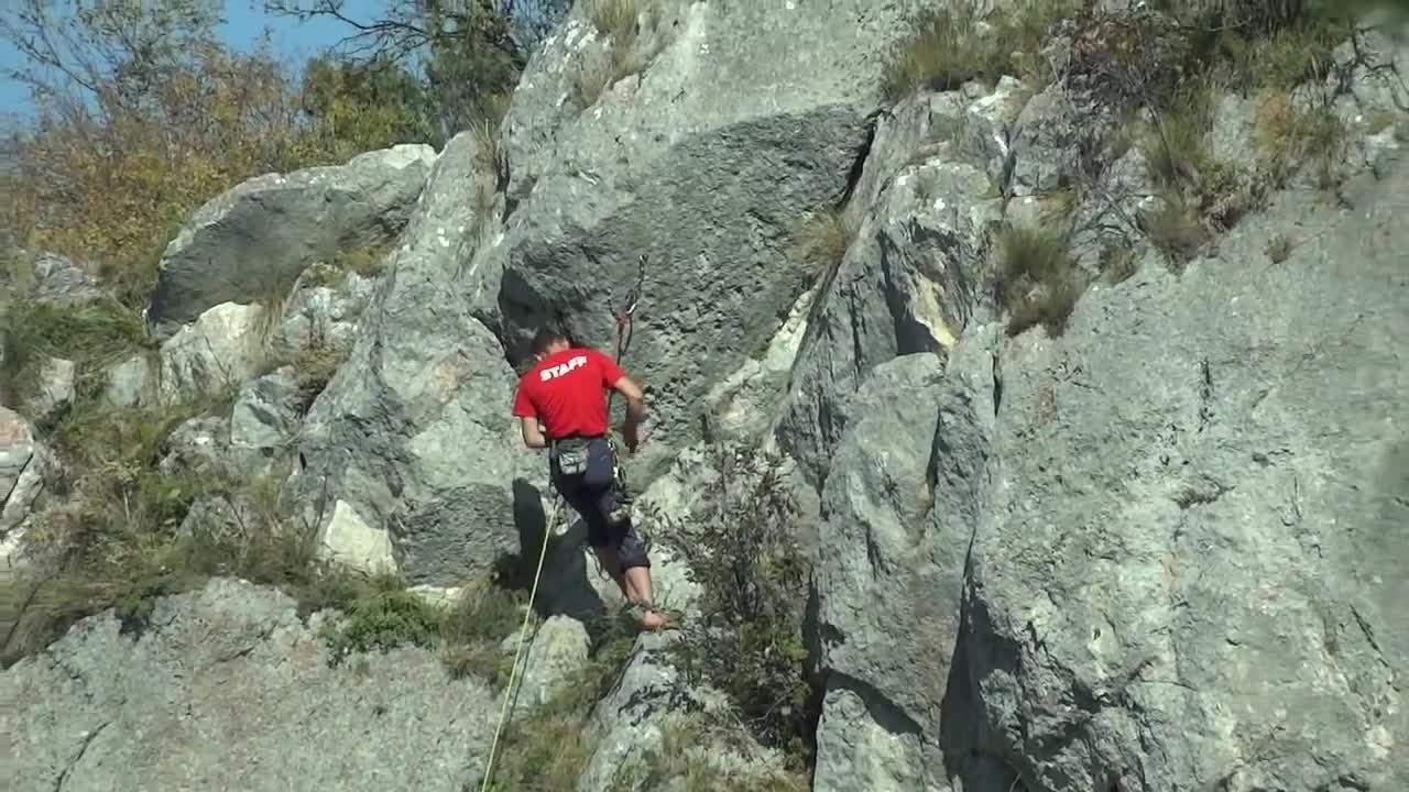 Climbing Cliff on Timpa Brasov, Romania - Sony HX9V Raw Footage