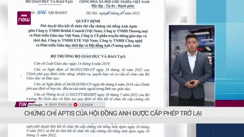 Aptis là chứng chỉ ngoại ngữ đầu tiên của Hội đồng Anh được cấp phép trở lại | VTC Tin mới