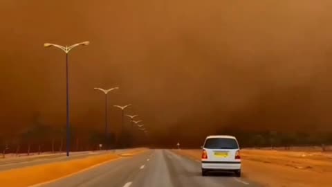 Heavy Sandstorm In Naama Of Algeria (26.03.2024)