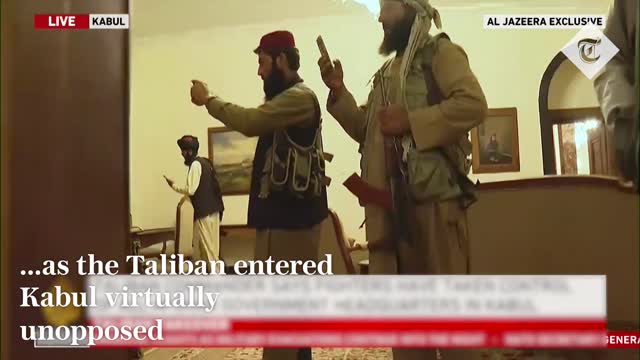 Taliban captured afghanistan presidential palace