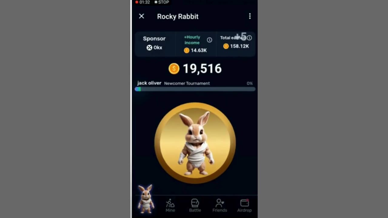 new mining bot telegram miniapp ROCKY RABBIT