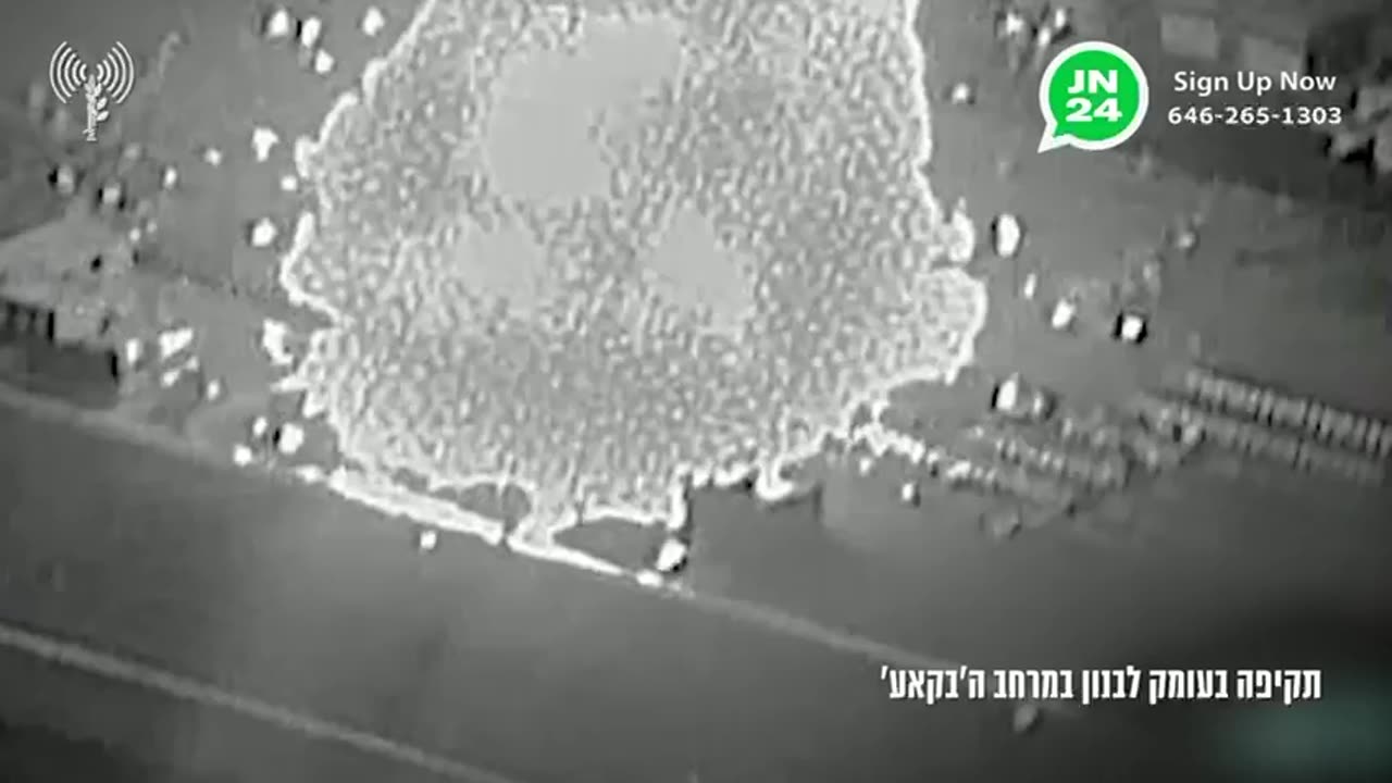 The IDF releases footage of its airstrikes against Hezbollah sites