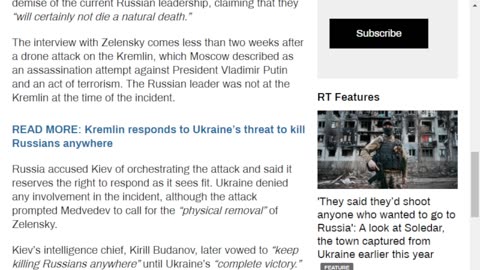 Zelensky ‘will end up like Hitler’ – ex-Russian president