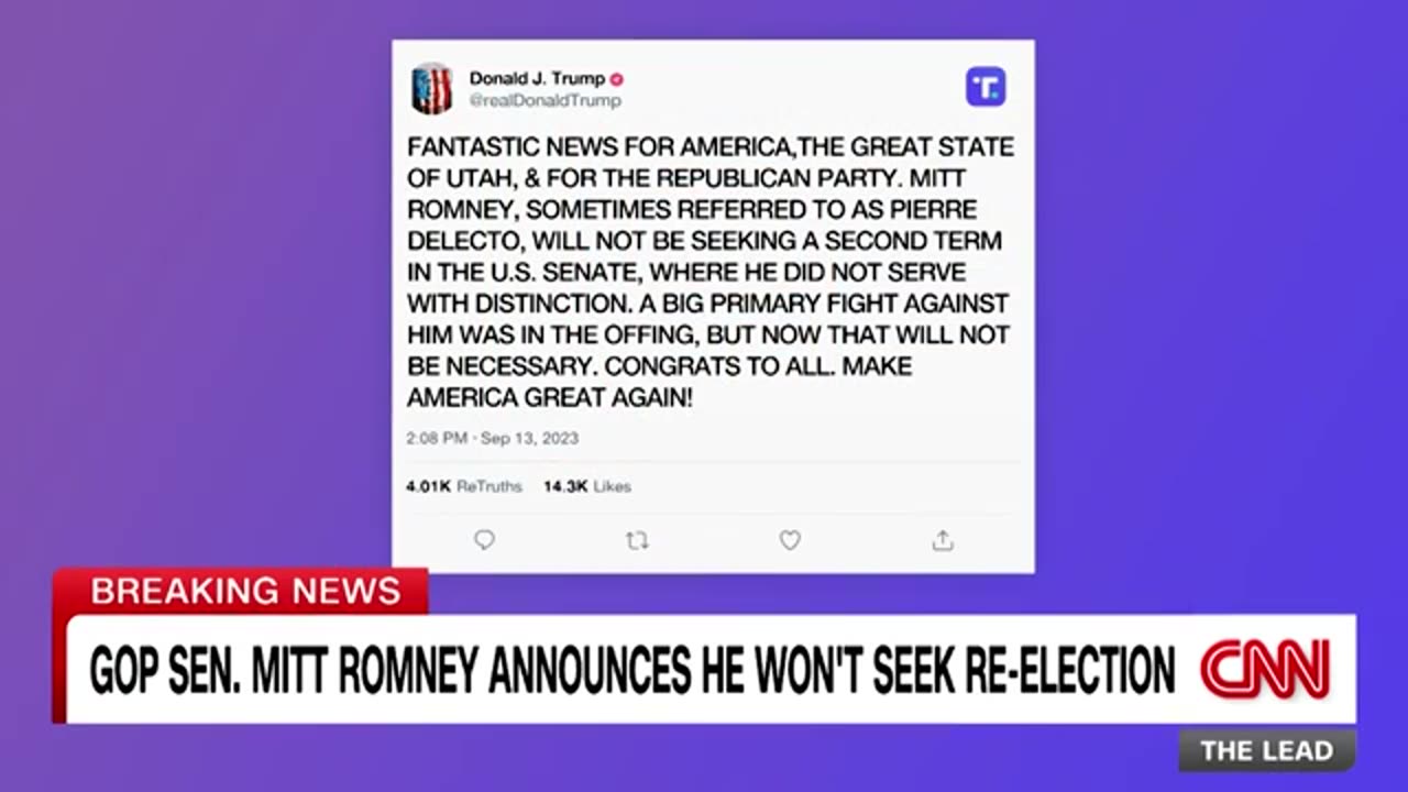 Romney's announcement