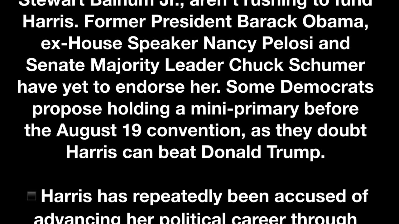 Who are Kamala Harris' apparent puppeteers?