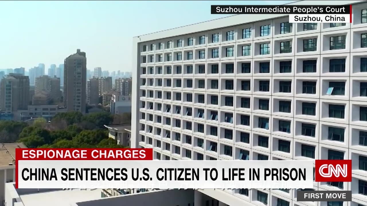 China has sentenced a US citizen to life in prison on espionage charges