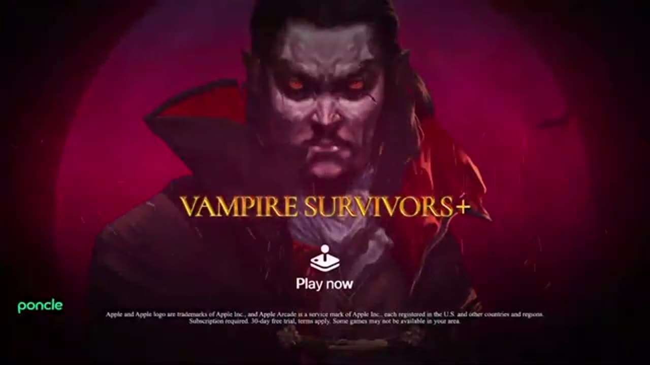 Vampire Survivors+ - Official Apple Arcade Launch Trailer