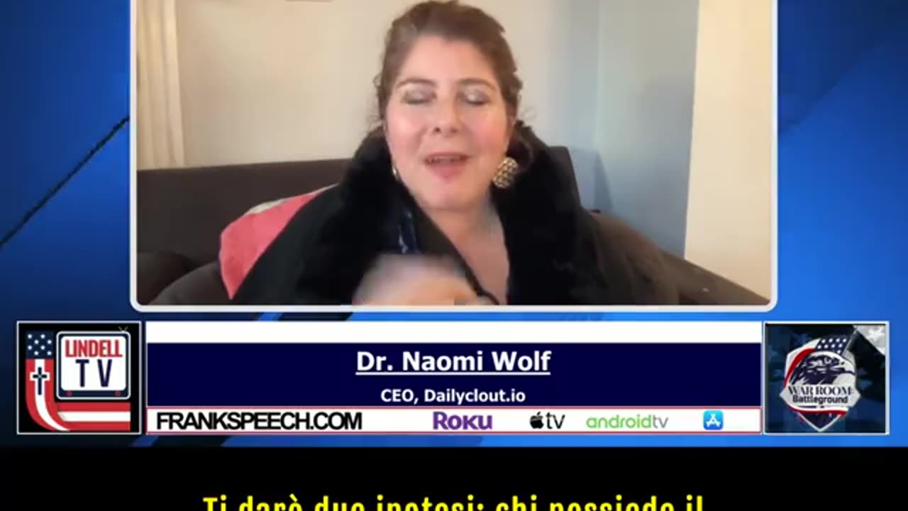 NWO, VACCINI: Farmaci anticoagulanti e Pfizer, Naomi Wolf