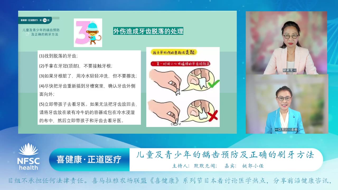2024.4.15 喜健康《正道医疗》第二十四期 儿童及青少年的龋齿预防及正确的刷牙方法