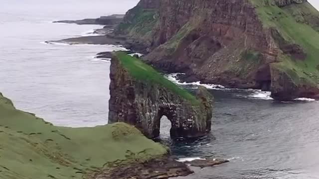 A door at the end of the world: Delangani is an island in the Faroe Islands