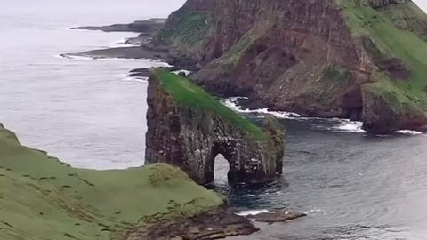 A door at the end of the world: Delangani is an island in the Faroe Islands