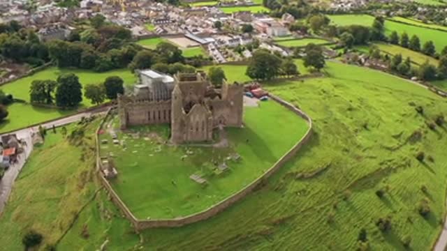 Aerial View Of A Castle Surrounded By Grassland 2020