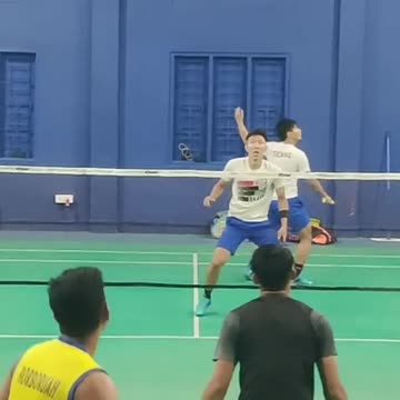Long badminton rally