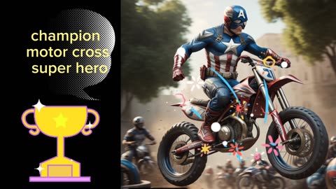 Super hero motor cross final