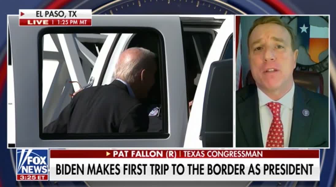 Rep. Pat Fallon: "Joe Biden has to acknowledge the problem that we have a de facto open border before we can fix it."