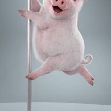 pençe on the cute little pig hahaha