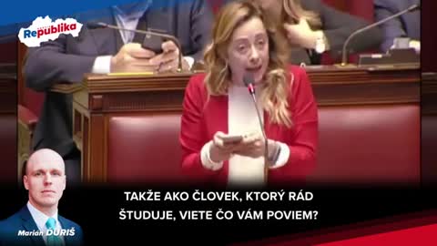 Giorgia Meloni: Ilegální migrace v EU