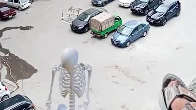 Look! That skeleton can dance