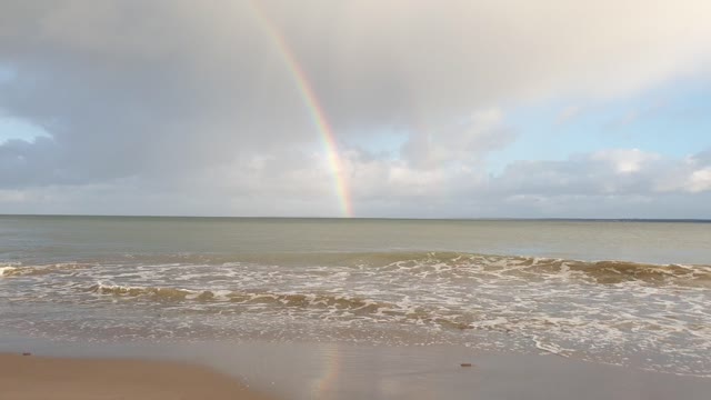 Rainbow at sea