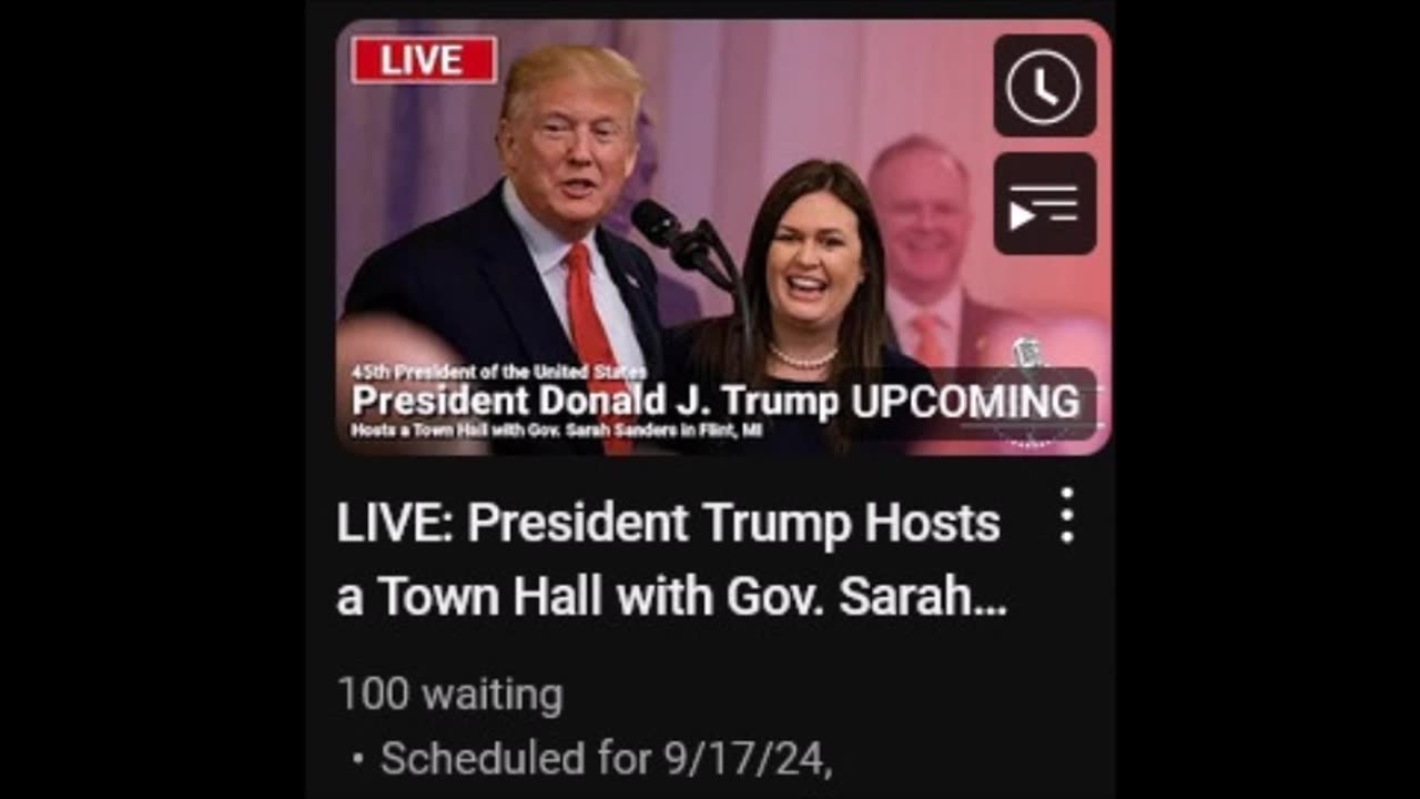 LIVE: President Trump Hosts a Town Hall with Gov. Sarah Sanders in Flint, MI - 9/17/24