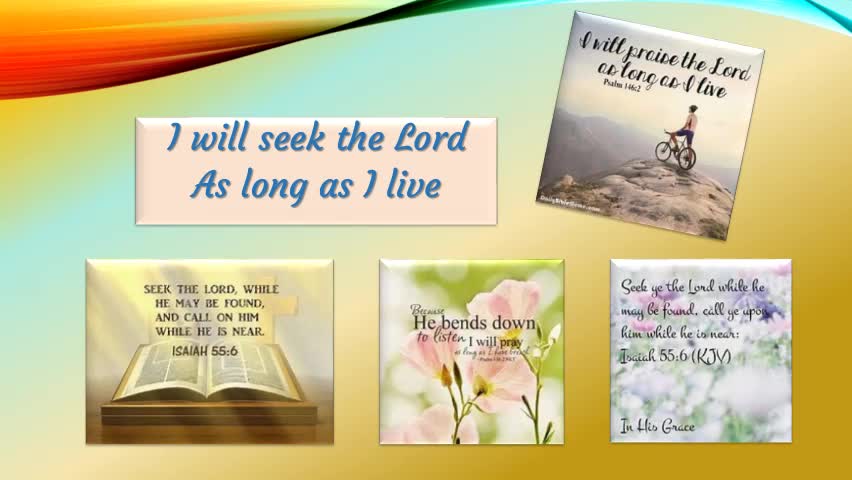 I WILL SEEK THE LORD by Joann J. Johnson