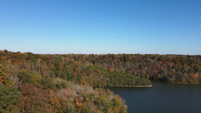 4K Drone Video of Tennessee Fall Color