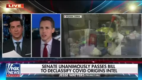 The Senate has unanimously passed a bill to declass all U.S. intelligence on the origins of COVID 19