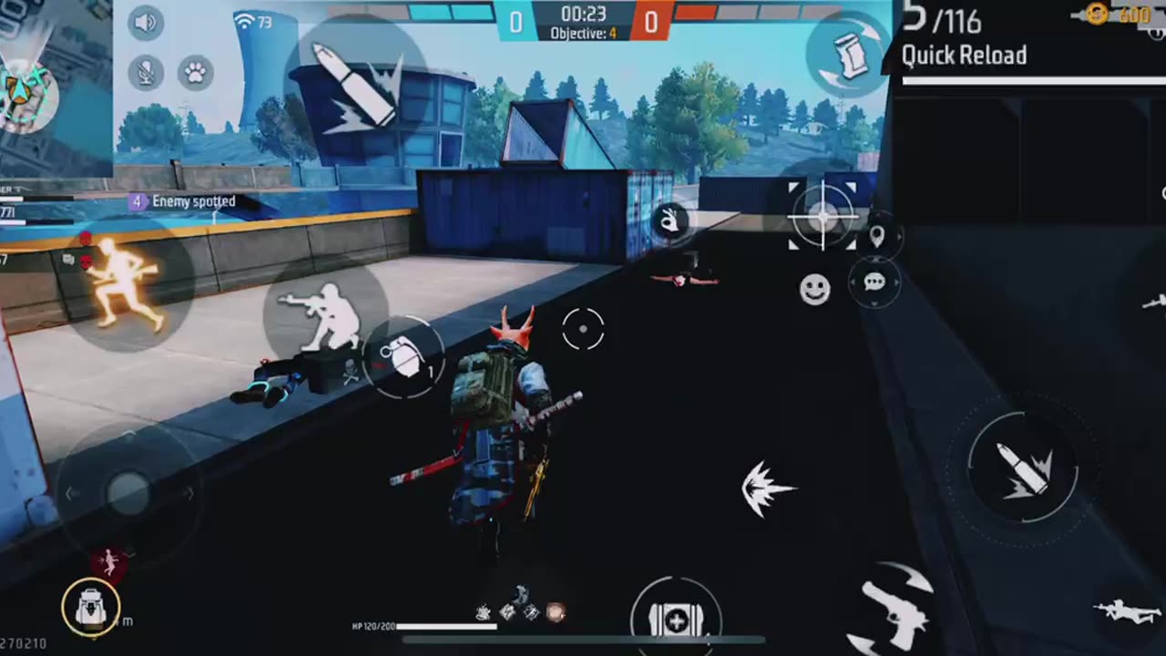 Free fire full to head shot gamply with M500