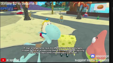 Mrs. Puff explains Pi's relation to the invasion of Serbia. (AI content)