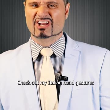 Italian hand gestures! This one means "You Dance Like A Fool"