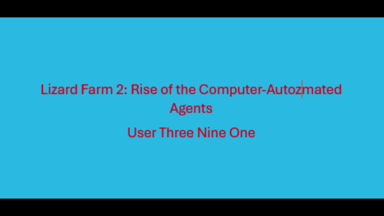 Lizard Farm 2: Rise of the Computer-Automated Agents (Full Audiobook)