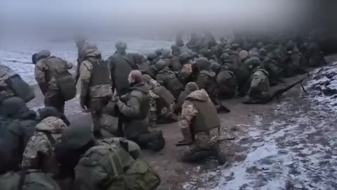 Troops of the RF Pray Before Going on the Attack