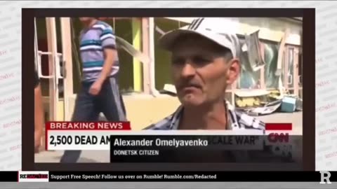 CNN clip on Ukraine's Donbas before they got the memo that Putin is to blame