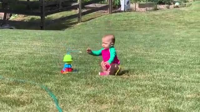 Try Not To Laugh Funniest Baby Playing With Water Funny videos