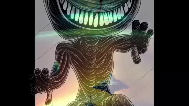 AI Creates Artwork: Aliens