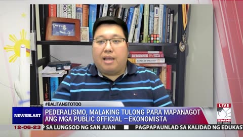 Pederalismo, malaking tulong para mapanagot ang mga public official −Ekonomista