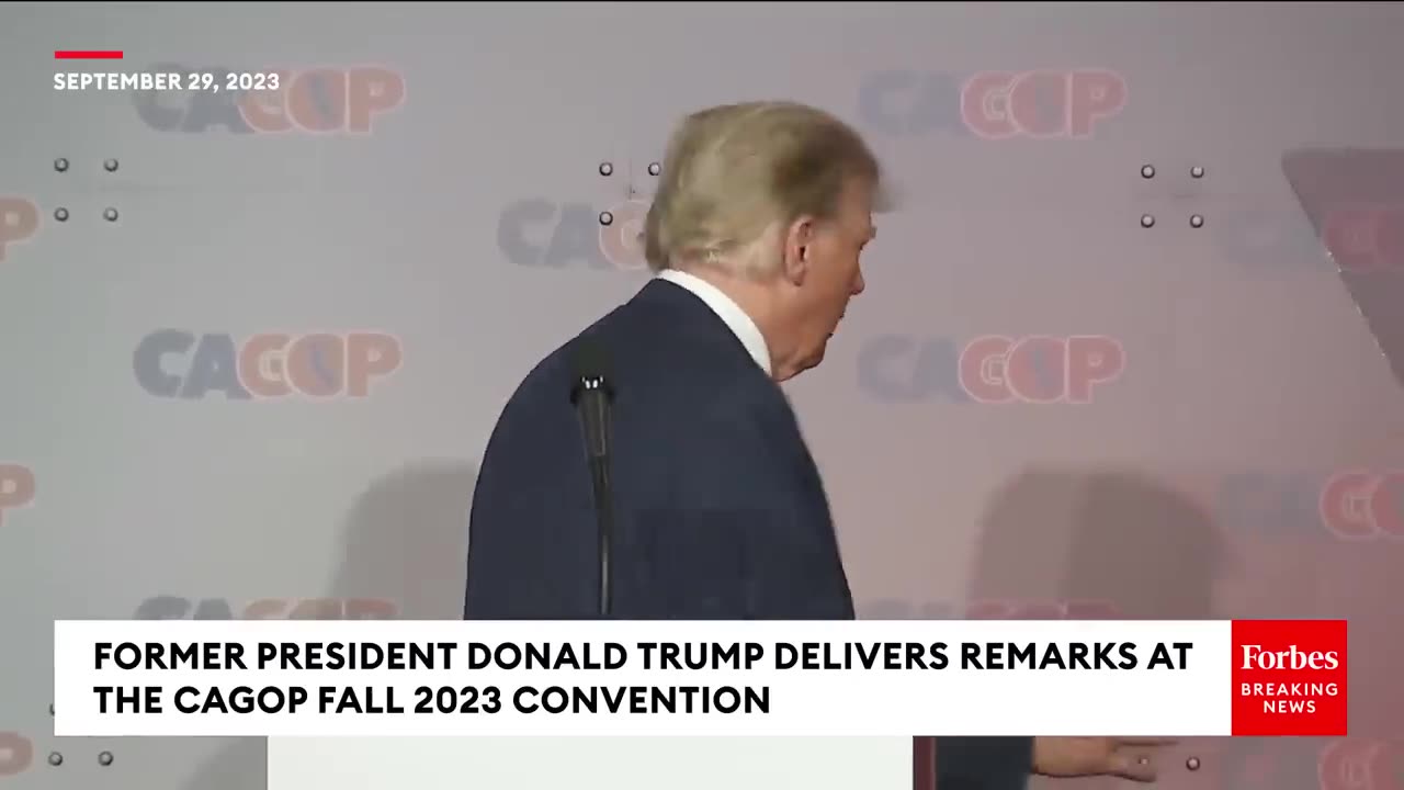 Trump Does Impression of Biden Walking Off Stage.mp4