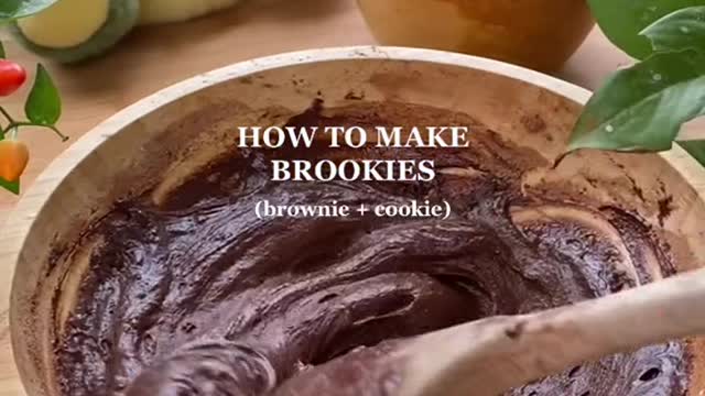 HOW TO MAKE BROOKIES (brownie + cookie)