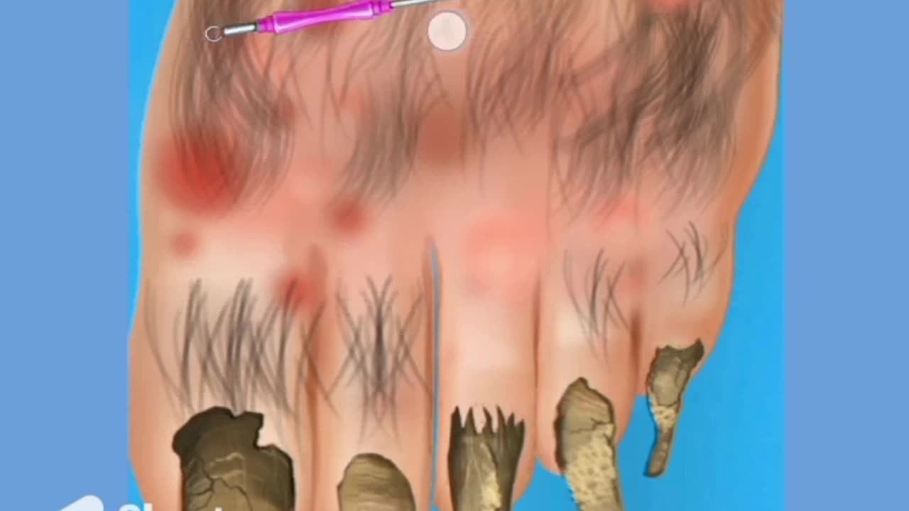 🦶 treatment animation short l animation asmr l @bigasmrtrigger #shorts #trending #viral