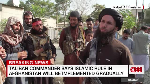 CNN reporter presses Taliban fighter on treatment of women