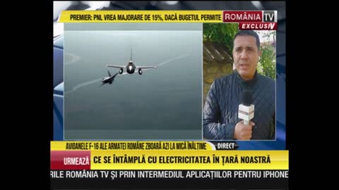 Alertă aeriană. Avioanele F 16 vor zbura la joasă altitudine în România