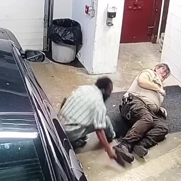 Man grabs a hold of an officers gun while being transported from jail to court