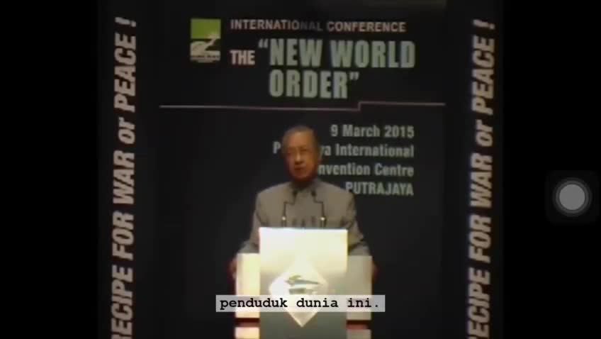 Tun Mahathir: The New World Order, One World Government