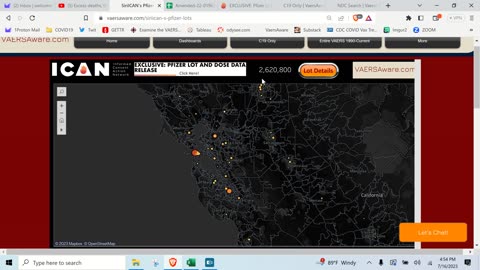 ICAN’s Pfizer Lots and Doses Data Release in dashboard format - VAERS