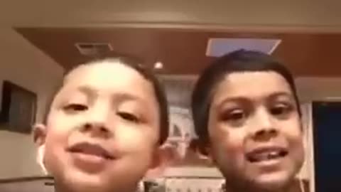 Two little brother singing viral meme #meme # funny #viral