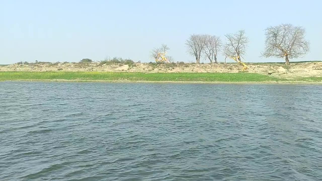 Crossing river