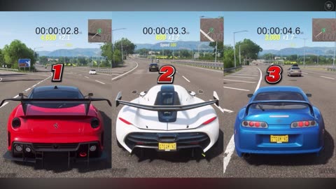 Ferrari 599XX Evo v Koenigsegg Jesko v Toyota Supra: DRAG RACE