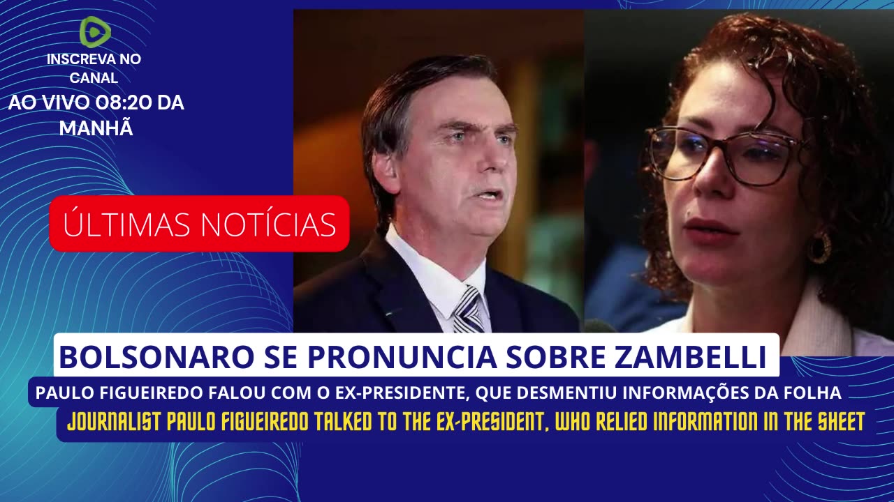 URGENTE BOLSONARO SE PRONUNCIA SOBRE ZAMBELLI