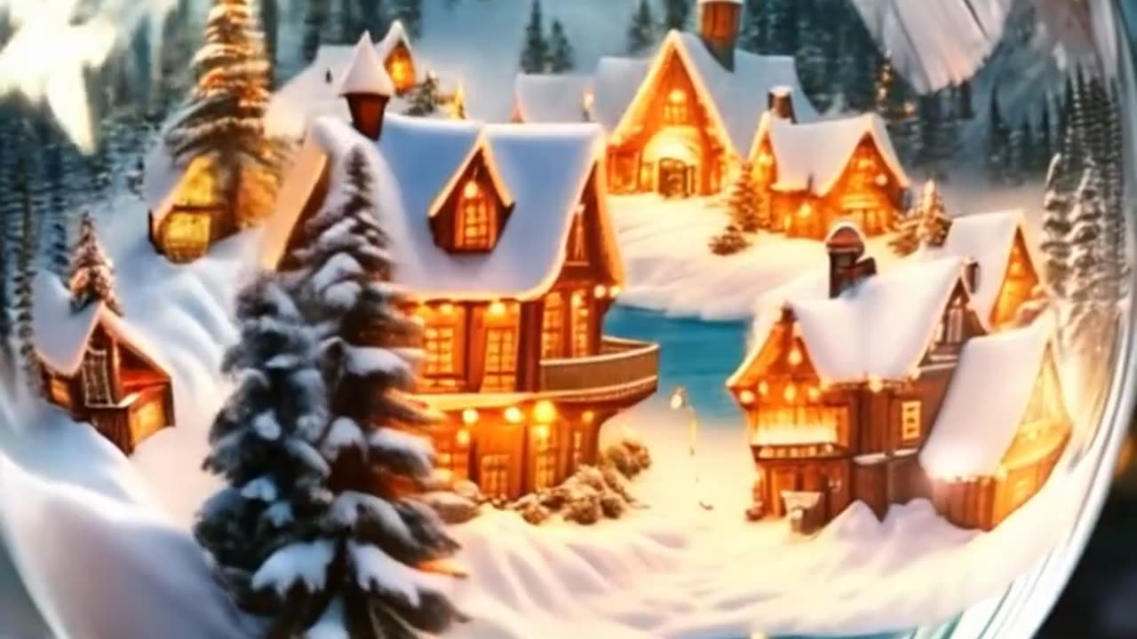 ✨ Magical Snow Globe World: A Winter Wonderland Inside ❄️🌌