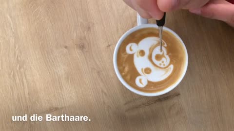 Latte Art Tutorial_ The Bear _ Der Bär _D